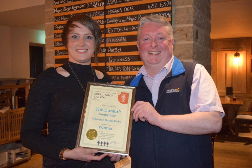 Rural Pub of the Year 2019, Dunkirk, Denby Dale Huddersfield CAMRA